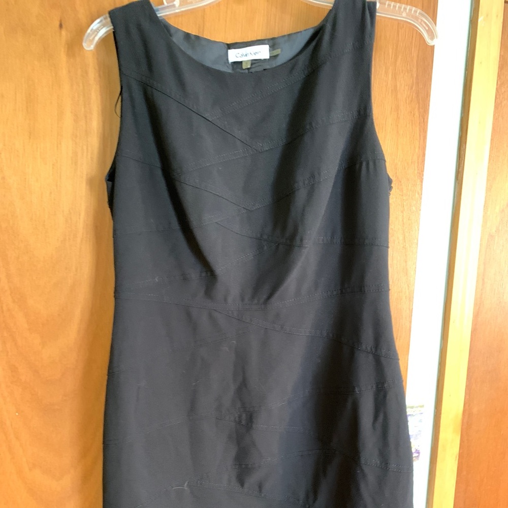 CALVIN KLEIN Women's Black Bandage Bodycon Mini Dress Size 8